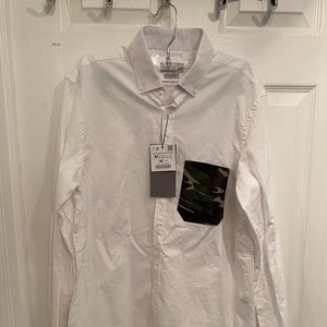 NWT Zara Men's Button Up Size Medium